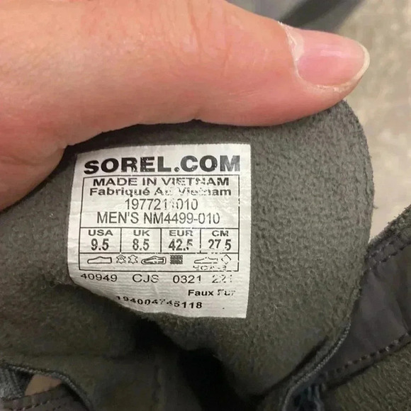 Men  sorel booties - Picture 6 of 6